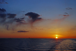 Sunrise over the Baltic Sea (Helsinki to Stockholm)