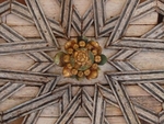 Lower cloister walk, testera alfarje ceiling, detail