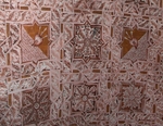 Anteportería, ceiling mural strapwork, detail