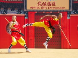 KM-386 Shaolin monks Kung Fu show at Po Lin Monastery