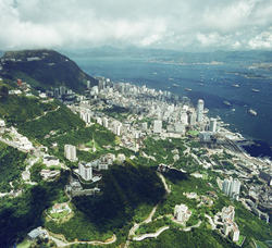 KM-42 Hong Kong from over the Peak - 1974