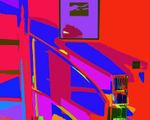 Red and Blue Interior