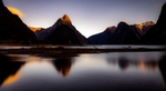 No.0071. First light on Mitre Peak, Milford Sound, New Zealand