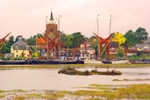 Maldon Water Front ~ In the mode of old colour tint postcards