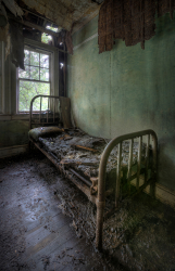 Abandoned Empire Hotel (Sharon Springs, NY) | Rotted Bed