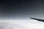 Contrail, Atlantic Ocean