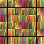 Collage - yellow, orange & purple
