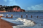 Groynes at Teignmouth Beach