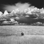 Toilet on the prairie.