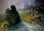 Frost on The Rollright Stones