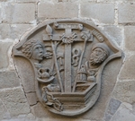 Large cloister, lower walk spandrel insignia