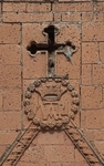 Façade pediment, Marian insignia