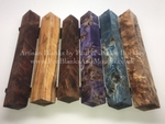 Stabilised Wood Pen Blanks (square) portfolio