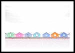 Pastel Beach Huts Row portfolio