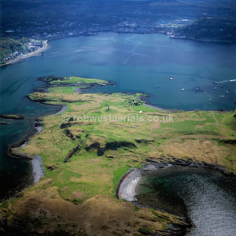 aerial pictures of Scottish west coast coastline coastal Islands fishing towns villages of Scotland