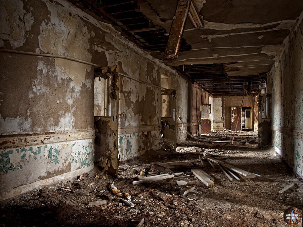 Abandoned Greystone Park Psychiatric Center | Another Ward Hallway - Greystone Park Psychiatric Center