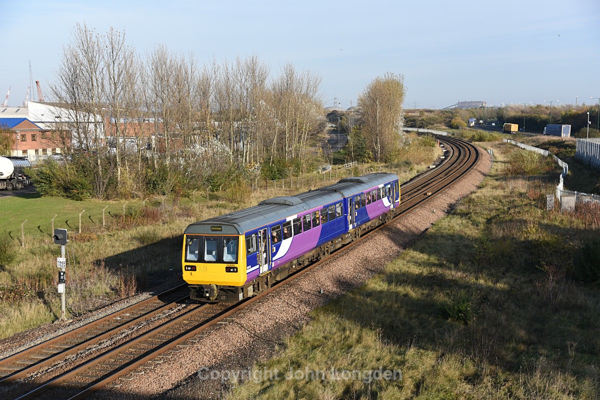 JL - 6.11.17 142095 2D29 13:30 Saltburn - Darlington, Cargo Fleet - Teesside (west to east)