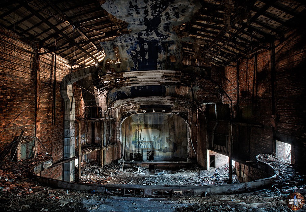 The remains of the Palace Theatre in Gary, Indiana