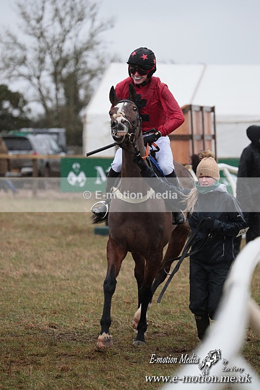 PtP 260125 17 - Cocklebarrow Point-to-Point racing with the Heythrop Hunt 26/01/25