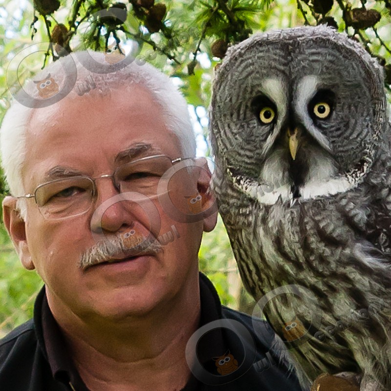 Dave with Midnight - Our Birds