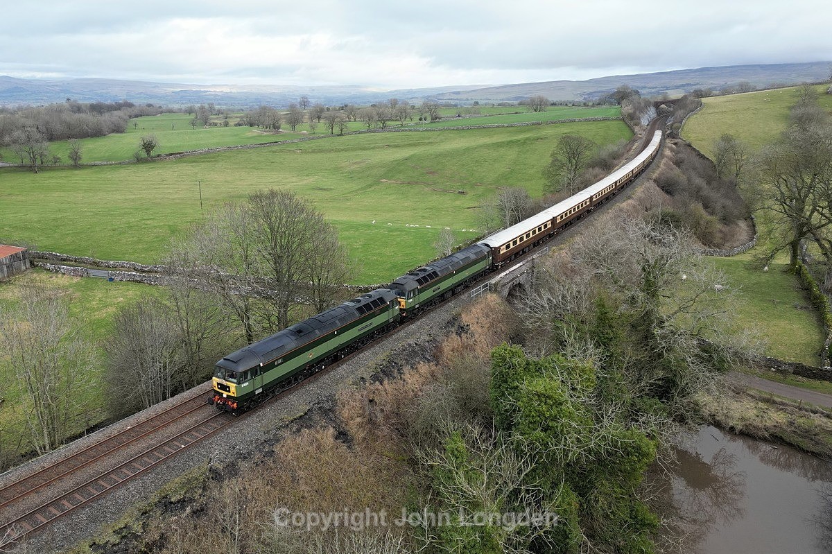 JL - 18.2.23 47810 47805 1Z21 Chester-le-Street - Appleby, Smardale - Smardale