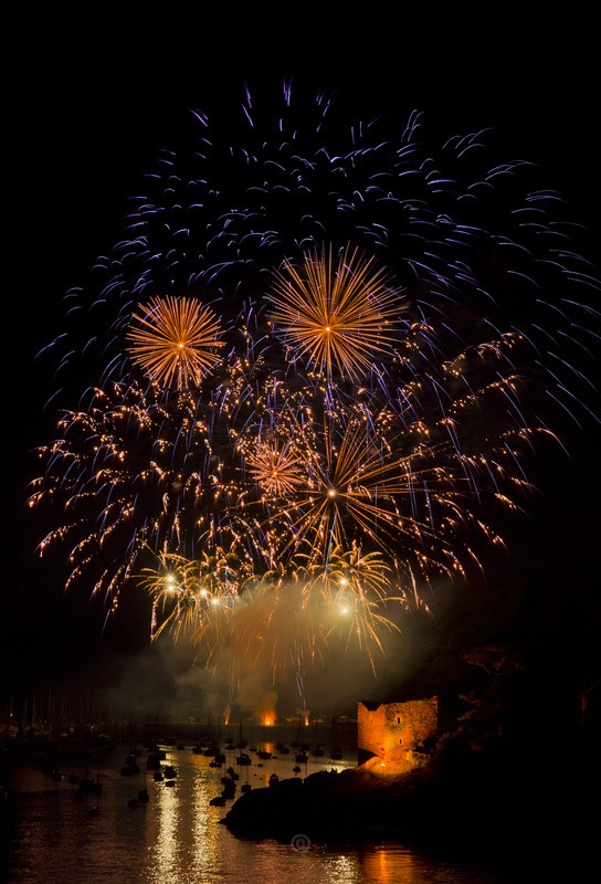 2013 Fowey Regatta Fireworks - Cornwall