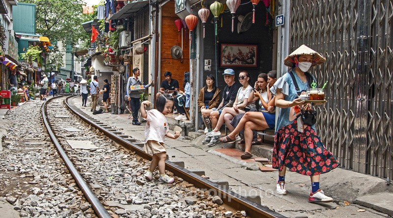 Street Life, 'Train Street' Hanoi, Vietnam - Vietnam