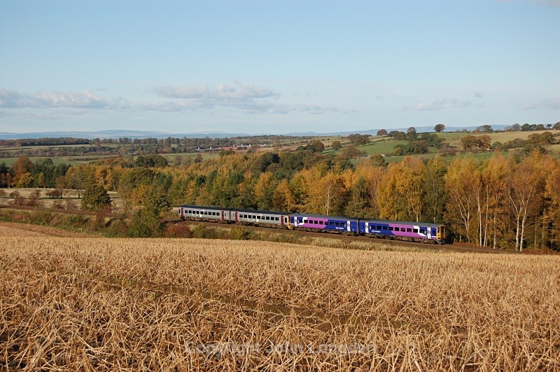 28.10.08 158903 & 158872 14.00 Carlisle - Leeds, Horrocks Crossing - Horrock's Crossing