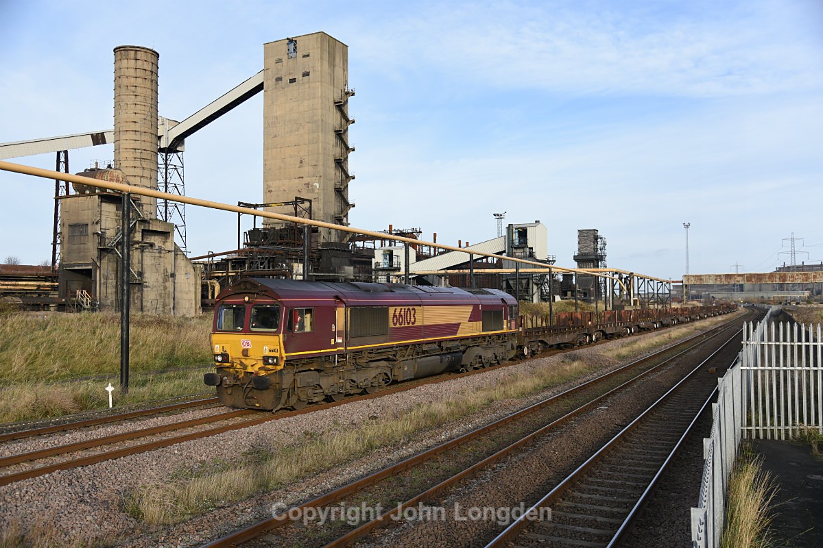 JL - 9.11.17 66103 6D11 Lackenby - Scunthorpe, South Bank - Teesside (west to east)