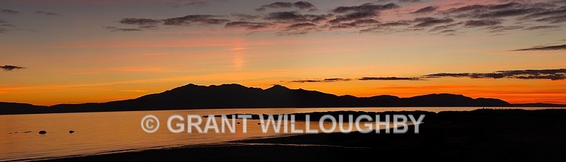 Sunset over Arran - Panorama
