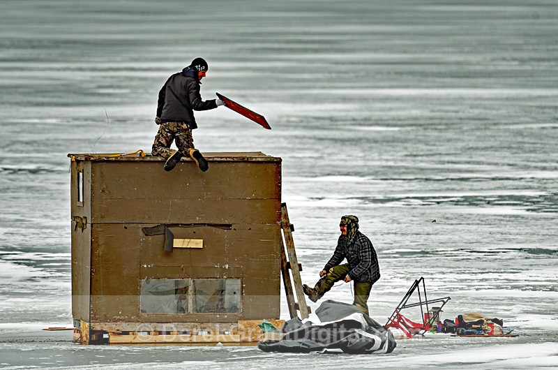 Ice Shacks New Brunswick Canada