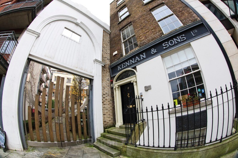 Site of First Performance of Handel's Messiah - Dublin - through a fisheye lens