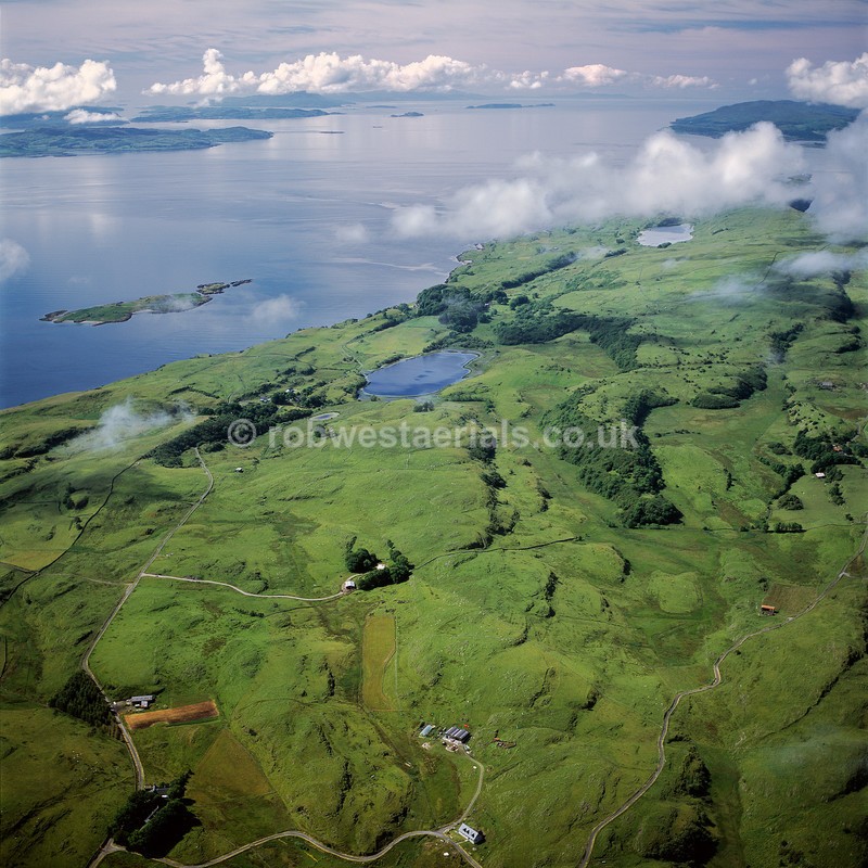 aerial pictures of Scotland west coast Islands of Lismore