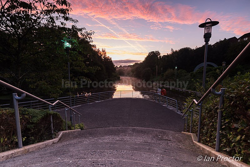 Sunrise at Lagan Valley Island, Lisburn, County Antrim. - County Antrim