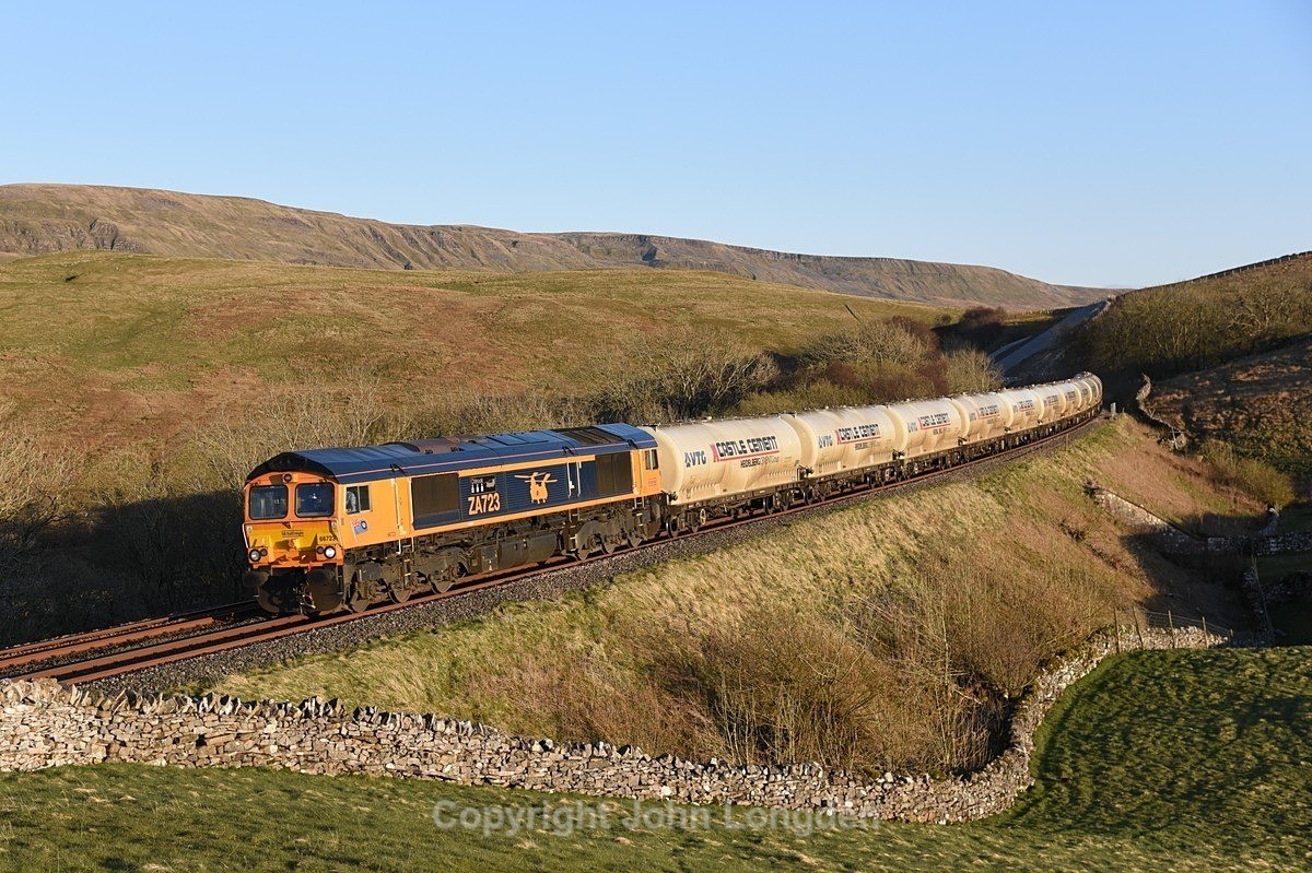 JL - 9.4.21 66723 6C00 Clitheroe - Carlisle Yard, Birkett Common - Birkett Common (northbound)