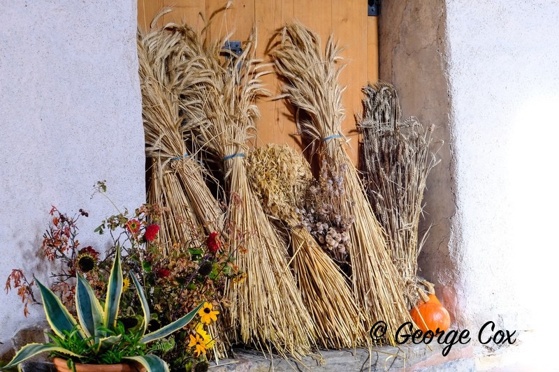Display inside Mistail Church - Tiefencastel - Switzerland