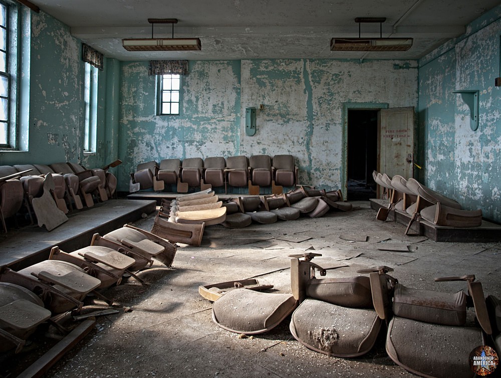 Abandoned Greystone Park Psychiatric Center | Theater Seats - Greystone Park Psychiatric Center