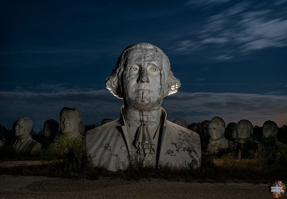 President Heads (Croaker, VA) | Spooky Washington - The President Heads