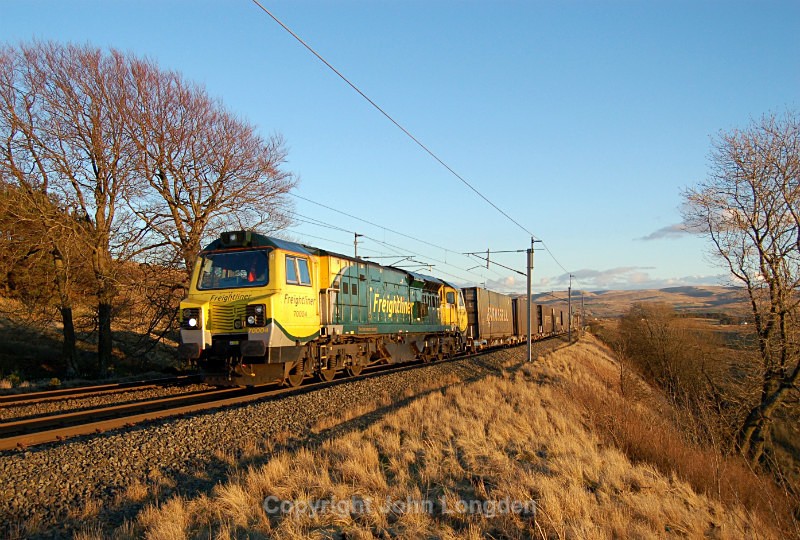 JL - 23.2.16 70004 4S44 Daventry - Mossend, Scout Green - West Coast Main Line (north to south)