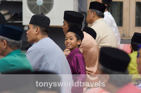 Child smiling Singapore Main Mosque - Children