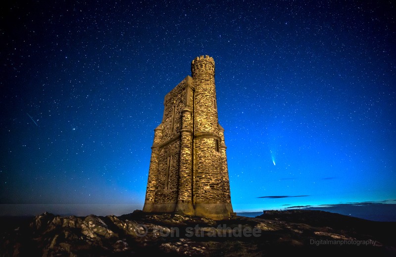 Milner's Tower and Comet Neowise - Skies of Man
