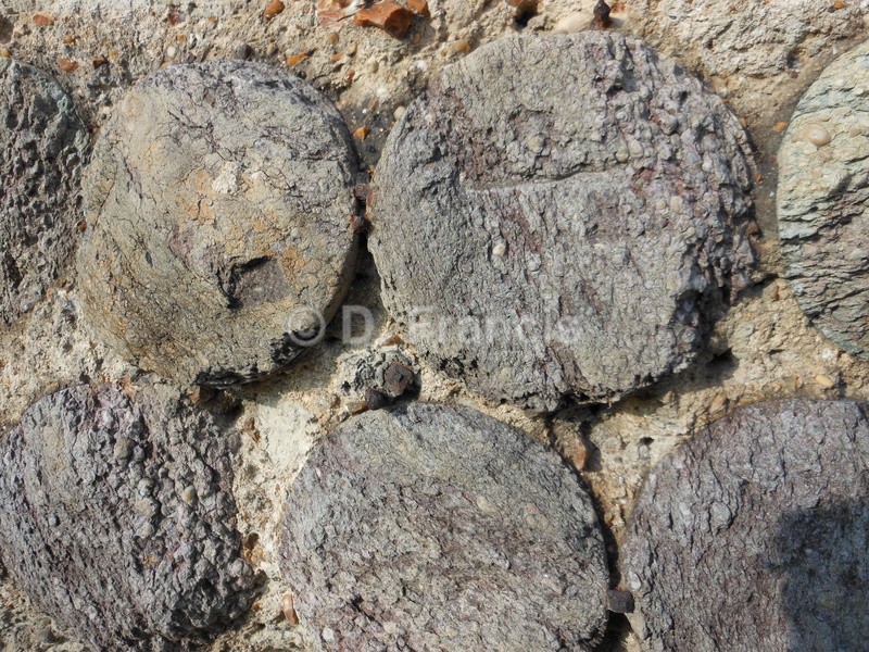 Purbeck Marble Pillars, Reclaimed Wall, Waltham Abbey - Landscapesque