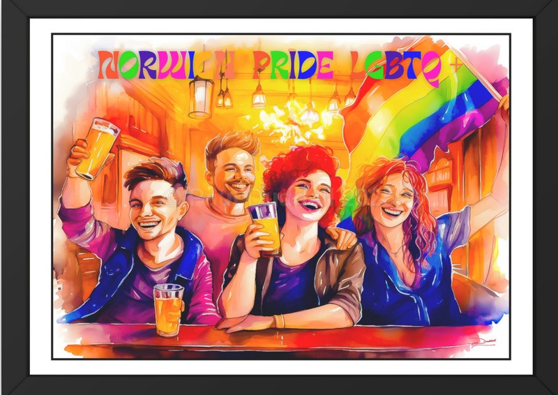 Spectrum of Joy, Pride Day Paintings by Paul Duddell, Whispers & Strokes - Artist, Painter, and Photographer