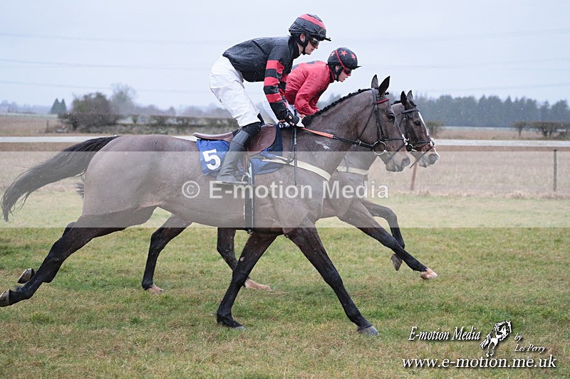 PtP 260125 56 - Cocklebarrow Point-to-Point racing with the Heythrop Hunt 26/01/25