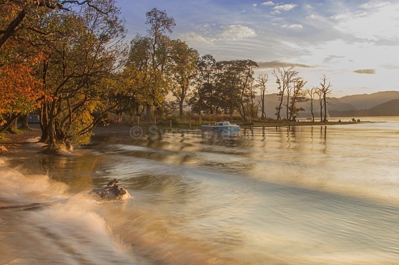 Passing Steamer At Dusk - Dawn to Dusk