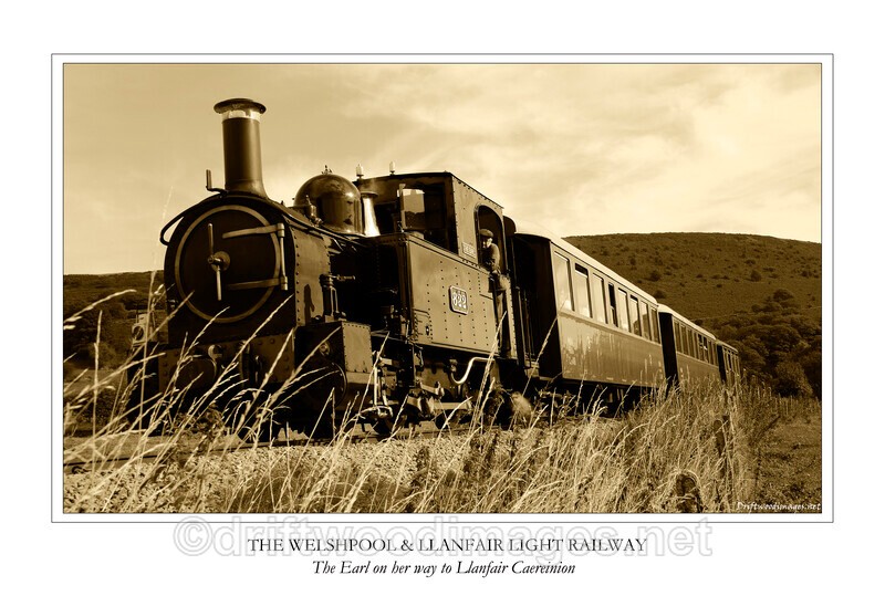 WLLR The Earl on her way to Castle Caereinion with the 1112 service fr - The Welshpool & Llanfair Light Railway