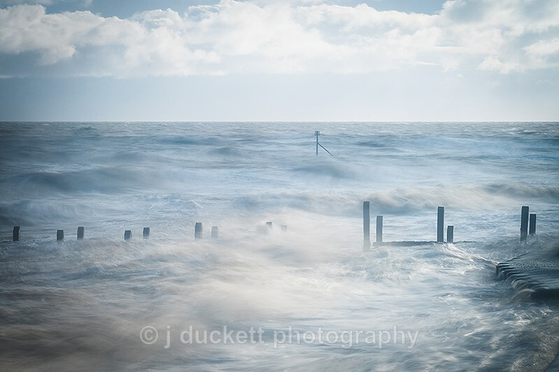  - Overstrand - waves and Groynes