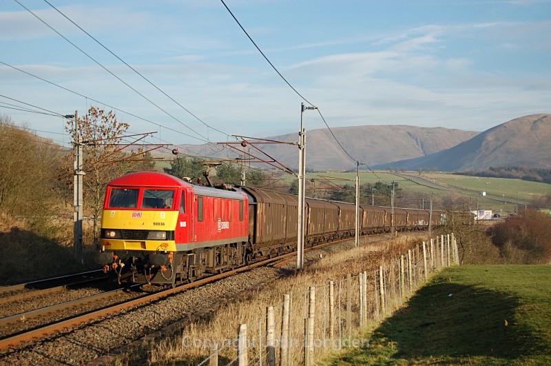 11.12.13 - 90036 6M02 Shieldmuir - Warrington, Beckfoot - West Coast Main Line (north to south)