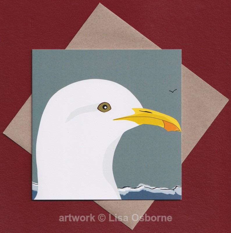 Gull greetings card - GREETINGS CARDS