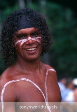 Aboriginal man smiling, Queensland, Australia - Smiling faces of the World
